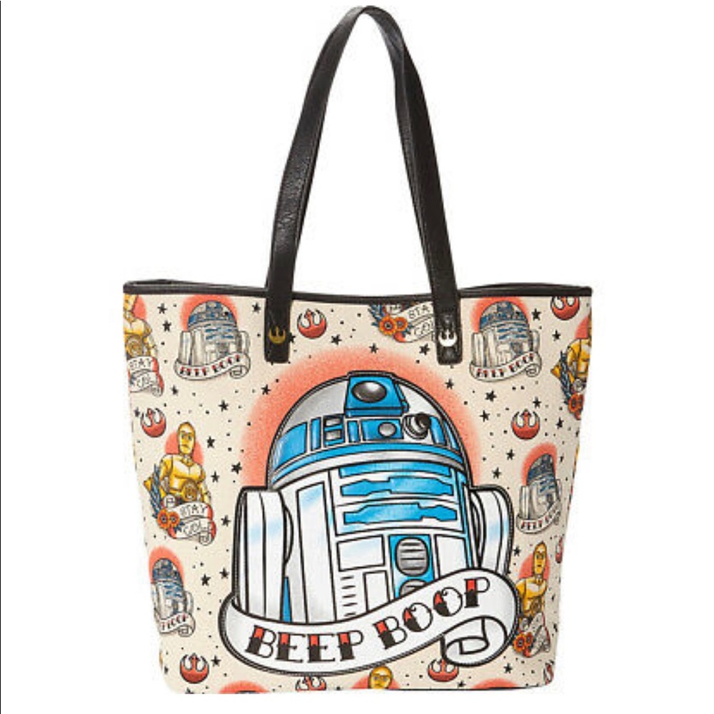 Loungefly Star Wars R2D2 Tattoo Applique Tote